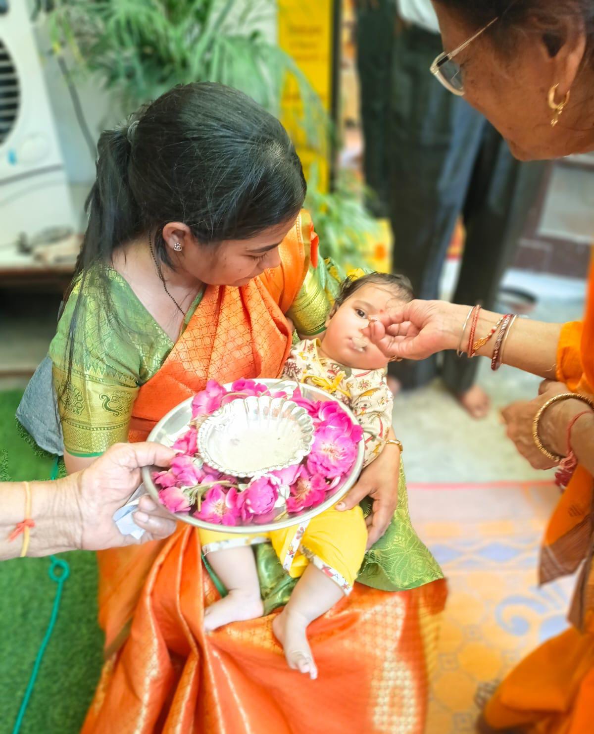 Infant Annaprashan Sanskar ceremony in Meerut